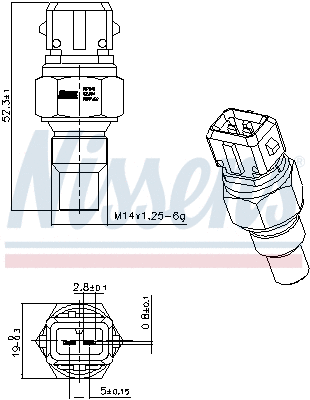 Sensor, coolant temperature