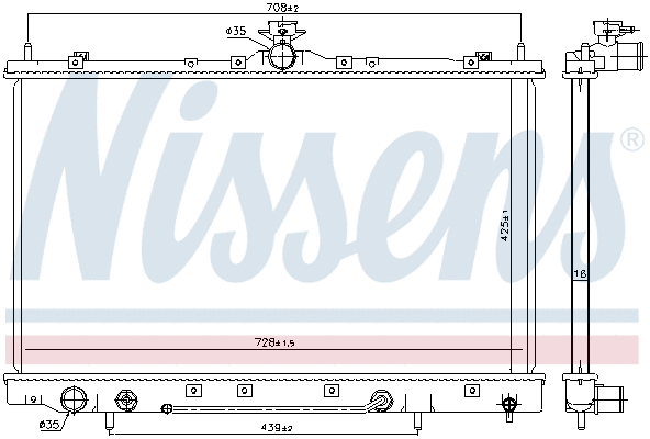 Radiator, engine cooling