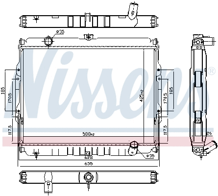 Radiator, engine cooling