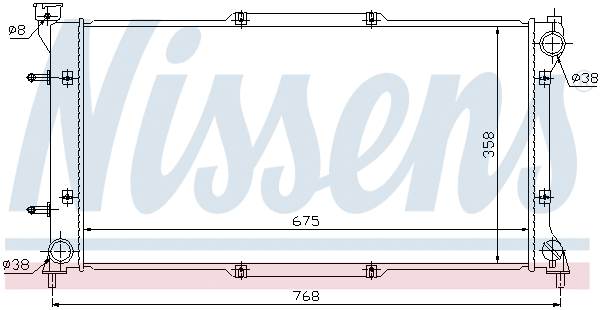 Radiator, engine cooling