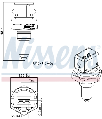Sensor, coolant temperature