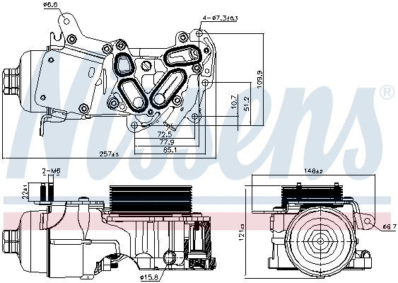 Oil Cooler, engine oil