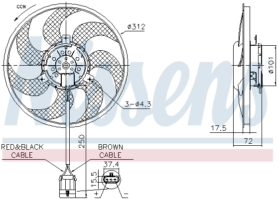 Fan, engine cooling (850072)