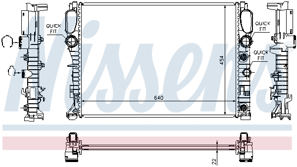 Radiator, engine cooling