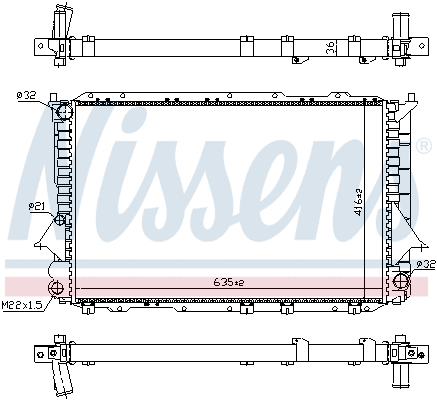 Radiator, engine cooling (695463)