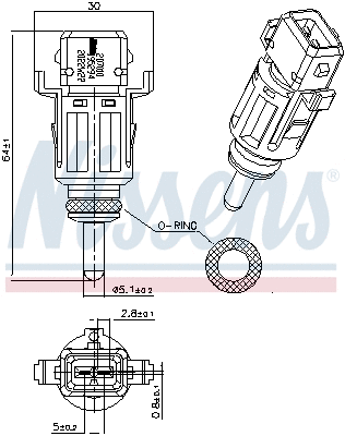 Sensor, coolant temperature