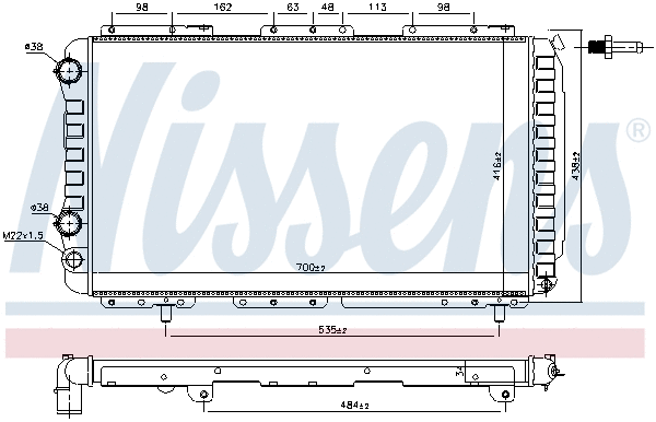 Radiator, engine cooling (694914)
