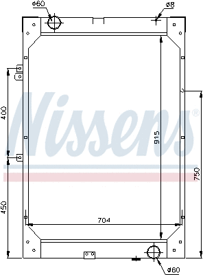 Radiator, engine cooling (62871)