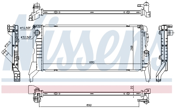 Radiator, engine cooling