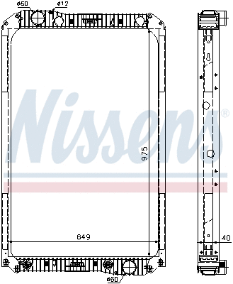Radiator, engine cooling (62571A)