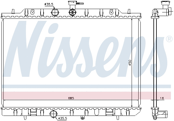 Radiator, engine cooling