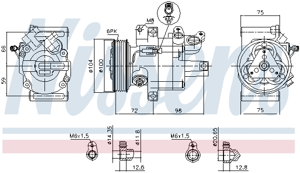 Compressor, air conditioning