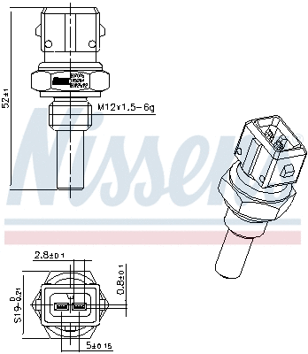 Sensor, coolant temperature