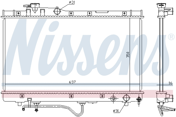 Radiator, engine cooling