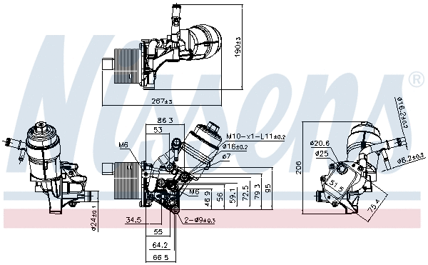 Oil Cooler, engine oil
