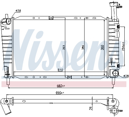 Radiator, engine cooling
