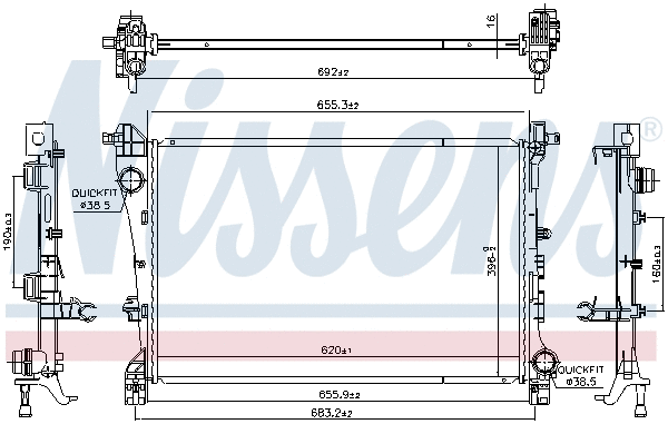 Radiator, engine cooling