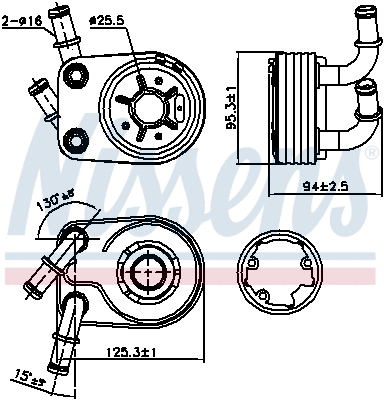 Oil Cooler, engine oil