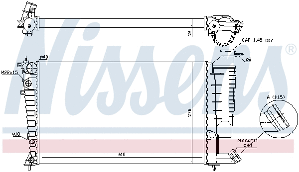 Radiator, engine cooling