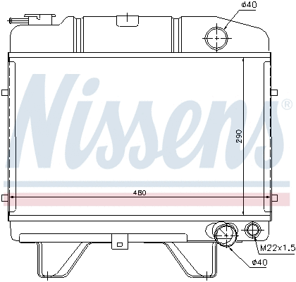 Radiator, engine cooling (694050)