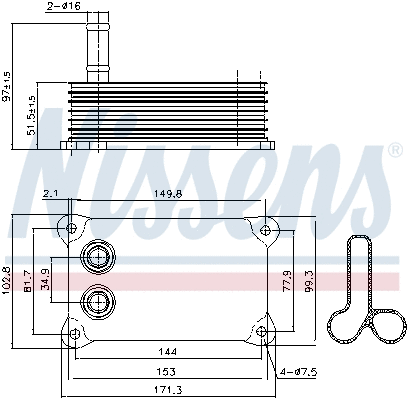 Oil Cooler, engine oil
