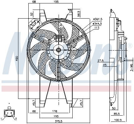 Fan, engine cooling