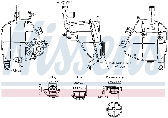 Expansion Tank, coolant (996202)