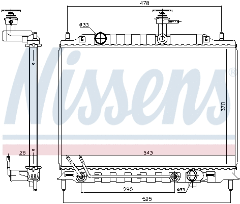 Radiator, engine cooling