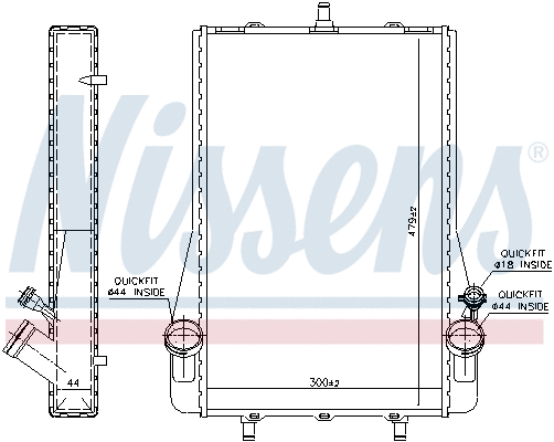 Radiator, engine cooling