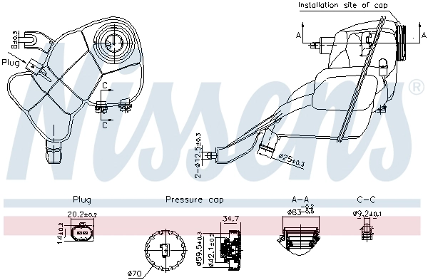 Expansion Tank, coolant (996204)