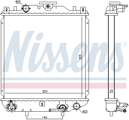 Radiator, engine cooling