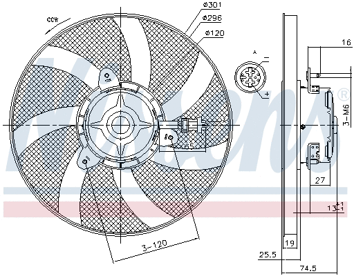 Fan, engine cooling