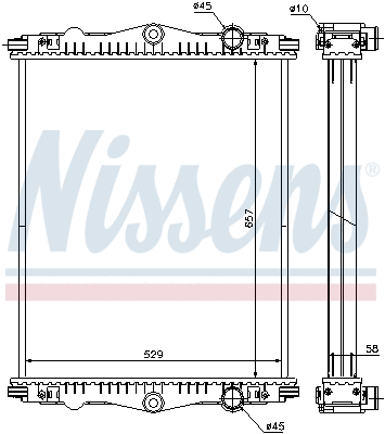 Radiator, engine cooling (614430)