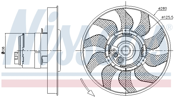 Fan, engine cooling