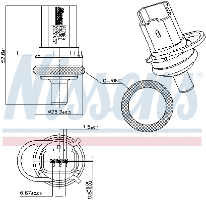 Sensor, coolant temperature