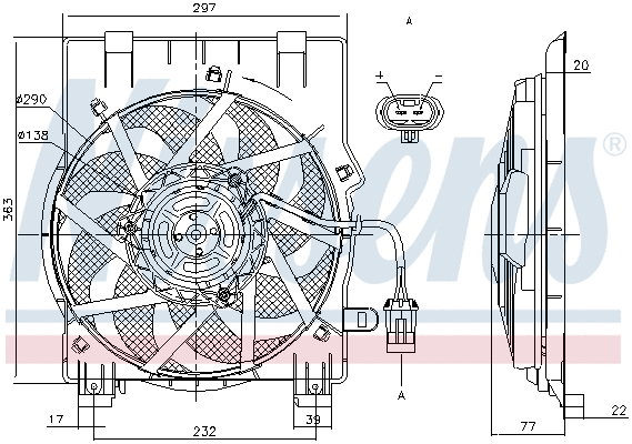 Fan, engine cooling