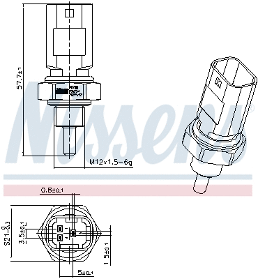 Sensor, coolant temperature
