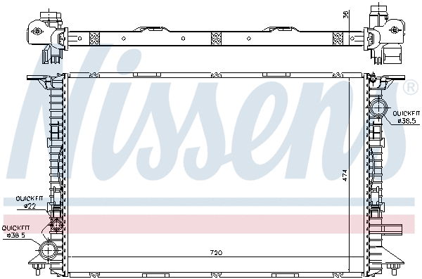 Radiator, engine cooling
