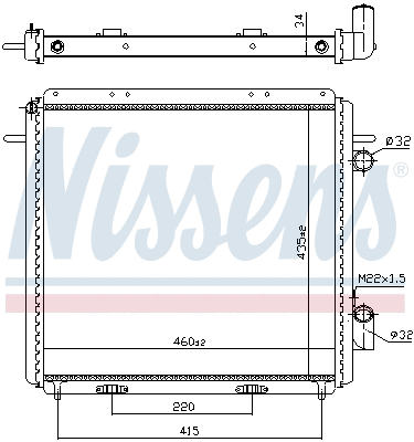 Radiator, engine cooling