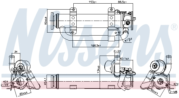Cooler, exhaust gas recirculation