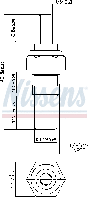 Sensor, coolant temperature