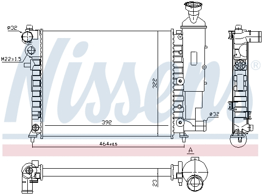 Radiator, engine cooling (690963)