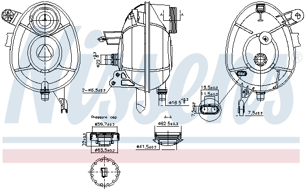 Expansion Tank, coolant (996201)