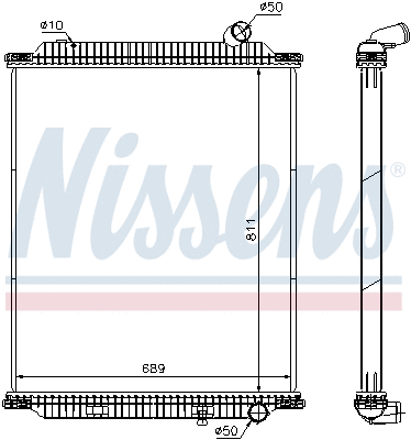 Radiator, engine cooling (672060)