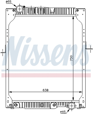 Radiator, engine cooling (62643A)