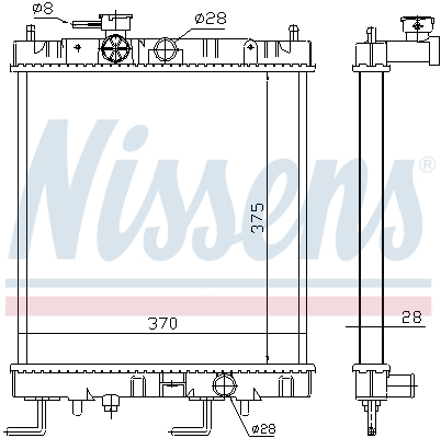 Radiator, engine cooling