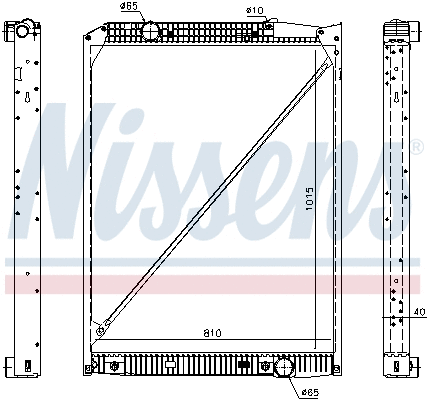 Radiator, engine cooling (62791A)