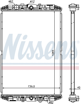 Radiator, engine cooling (614170)
