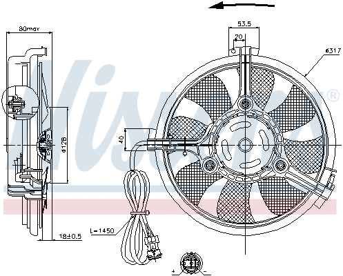 Fan, engine cooling