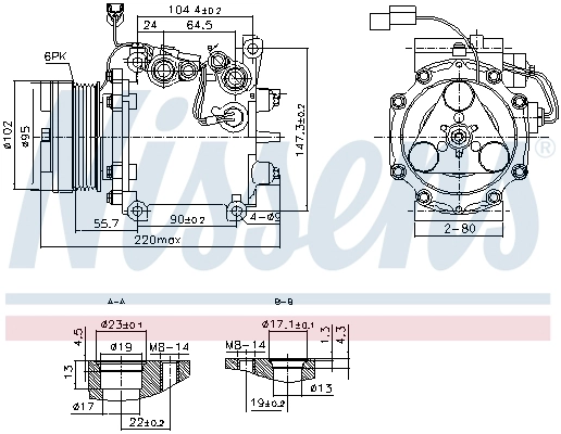 Compressor, air conditioning